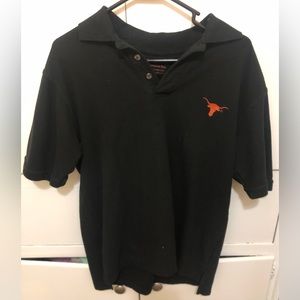 Texas Longhorns men’s size small polo style black shirt